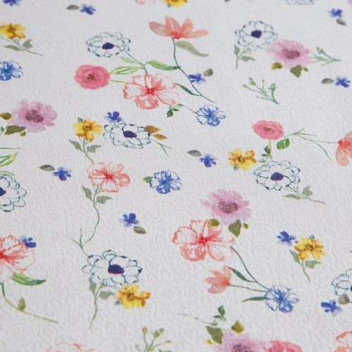 Жаккард стрейч 017-02946 белый принтованный