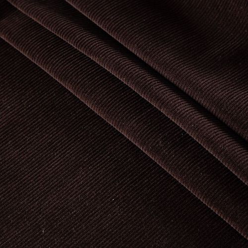 Микровельвет стрейч 008-20018 темно-коричневый однотонный