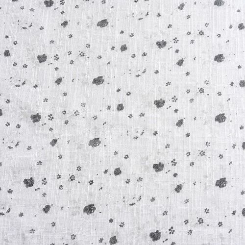 Лен-марлевка 035-11772 белый принтованный