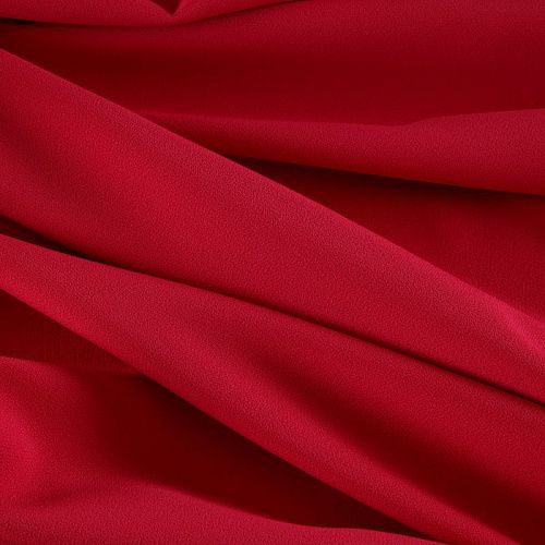 Креп стрейч Moschino 026-17121 красный однотонный