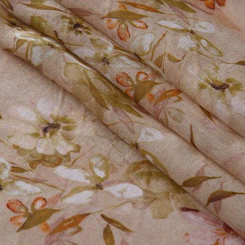 Тенсел 053-17759 бежевый принтованный