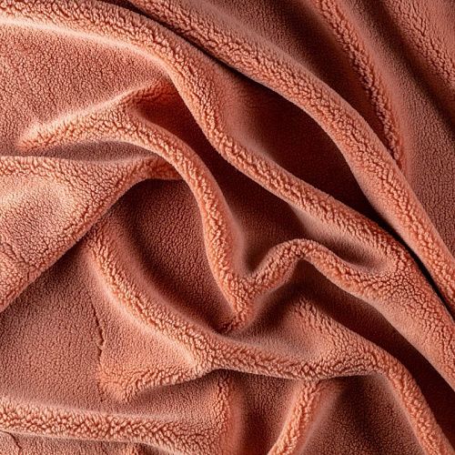 Мех искусственный К30-287  Col.38 медный однотонный