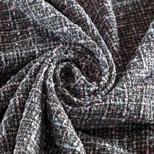 Твид шанель 052-04389 серый мультиколор