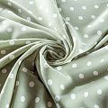 Креп 026-01547 серо-мятный принтованный