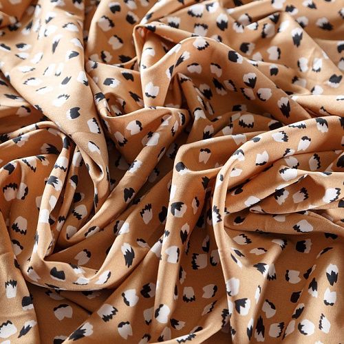 Вискоза "Лоренцо" 036-08095 бежевый принтованный