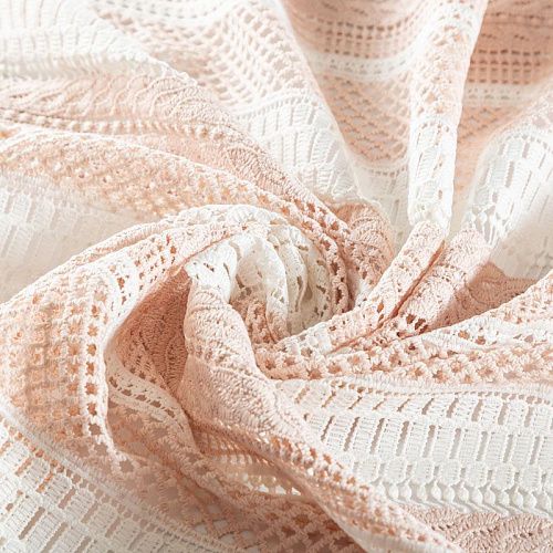 Гипюр-макраме К21-1079 бежево-белый