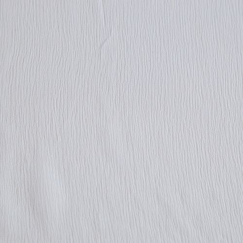 Шифон-жатка шелковый 068-16769 молочный однотонный