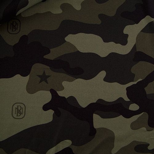 Хлопок 063-12496 хаки принтованный