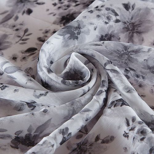 Тенсел 053-17763 бело-серый принтованный