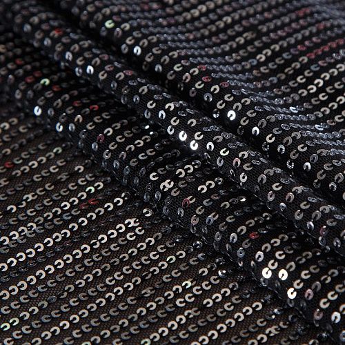 Пайетки на сетке 055-17903 серебристый