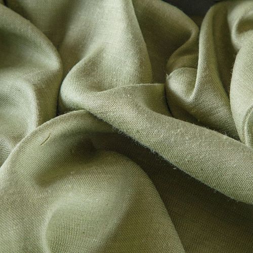 Лен-шелк 035-12201 фисташковый однотонный