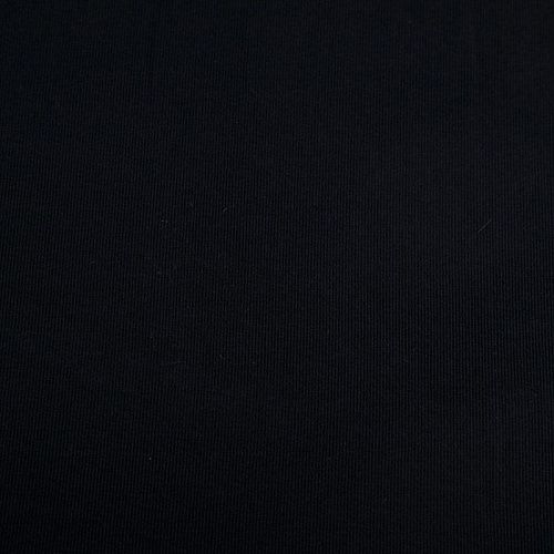 Трикотаж в рубчик  056-14710 черный однотонный