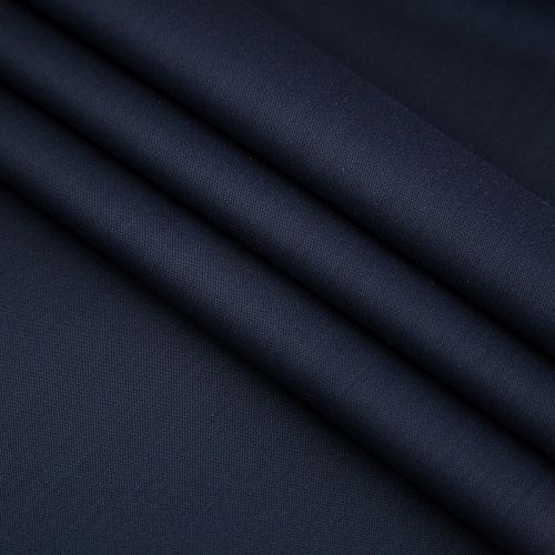 Ткань костюмная 025-19130 темно-синий однотонный