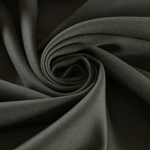 Ткань костюмная 025-12003 темный хаки однотонный