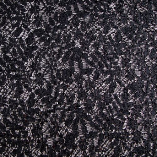 Кружево с пайетками 012-20756 черный