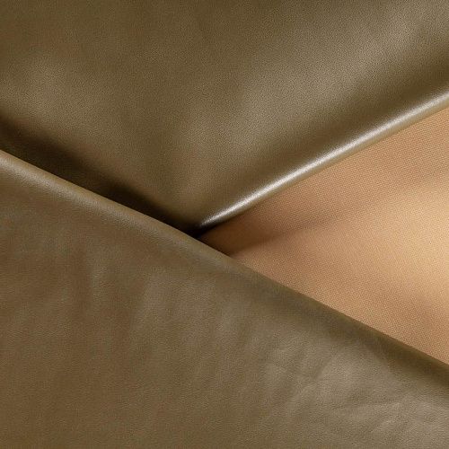 Экокожа стрейч К33-665 зеленый хаки однотонный