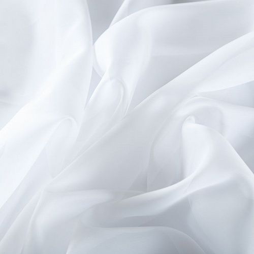 Тюль капрон негорючий 03-01-05044 белый однотонный