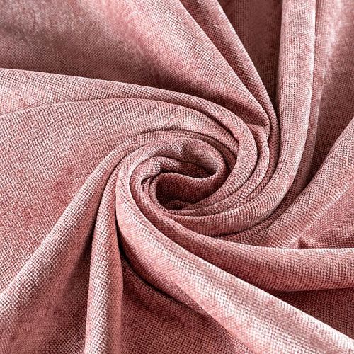 Ткань портьерная шенилл h-300 см 21-02-00079 розовый антик однотонный