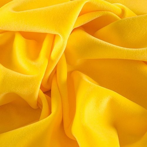 Бархат 002-11881 ярко-желтый однотонный