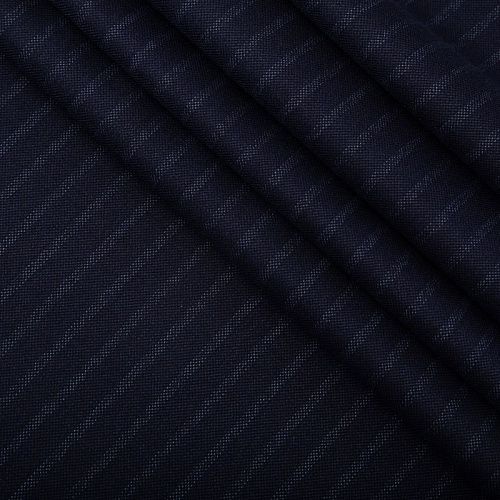 Ткань костюмная Eleventy 025-19323 темно-синий полоска