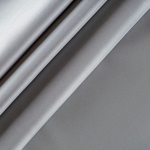 Ткань портьерная сатин h-300 см 16-02-00539 серый мох однотонный