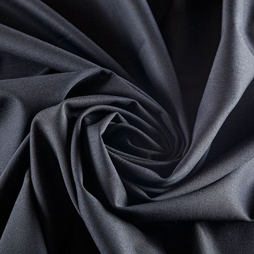 Ткань костюмная 025-05923 черный однотонный