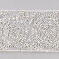 Кружево вышивка на сетке 93 мм Ф01-0046 молочный