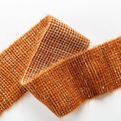 Подвяз вязаный 6х50 см 412132 коричневый