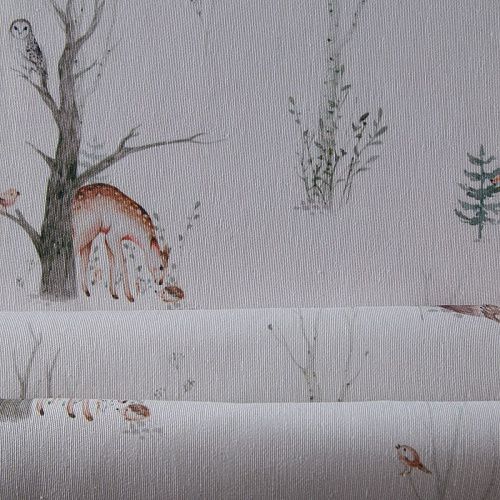 Ткань портьерная H-280 см 19-02-15861 молочный принтованный