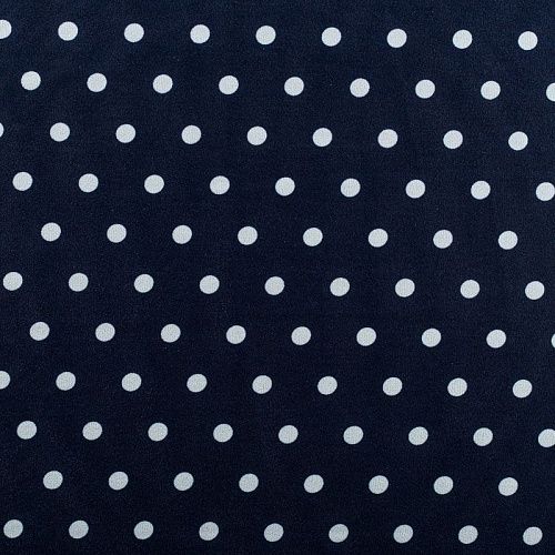 Креп 026-01550 темно-синий принтованный