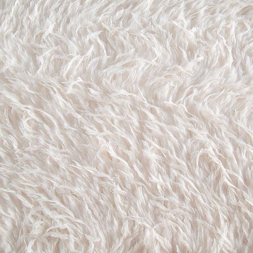 Мех/перо искусственный на трикотажной основе 037-20746 молочный