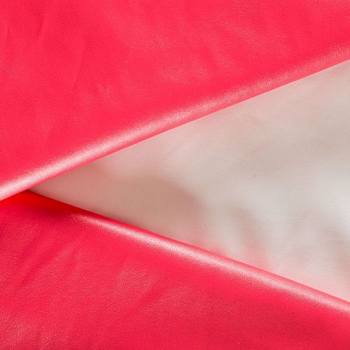 Экокожа К14-565 кораллово-красный однотонный