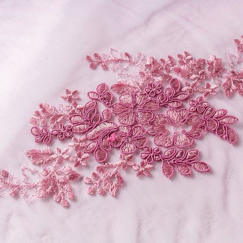 Гипюр К03-0078 темно-розовый