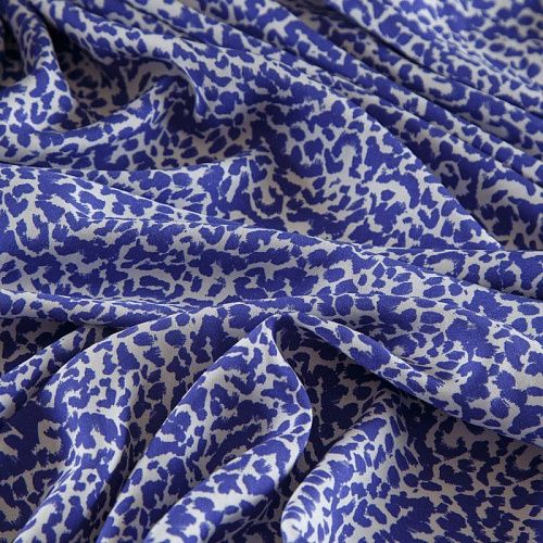 Штапель 069-17026 сине-фиолетовый однотонный