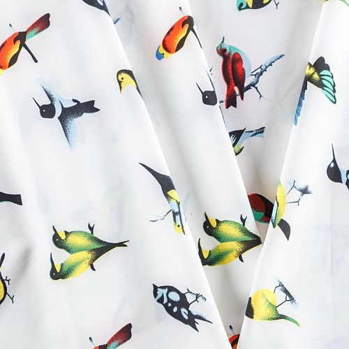 Вискоза "Лоренцо" 036-08196 белый принтованный