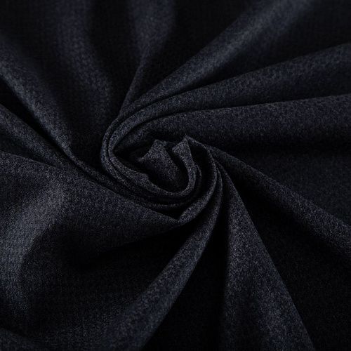 Шерсть костюмная 025-20384 черный жаккардовый