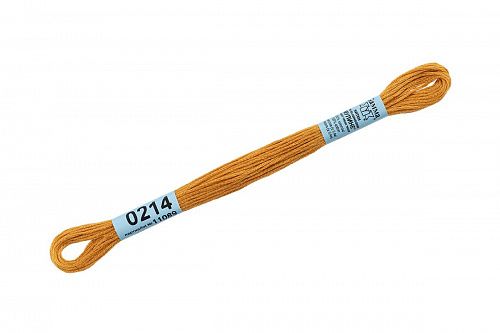 Нитки для вышивания Gamma мулине 8 м 0214 охра