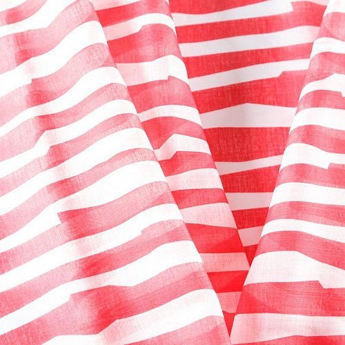 Батист К33-133 бело-красный