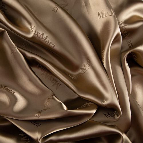 Вискоза жаккардовая Max Mara 009-20257 золотисто-коричневый