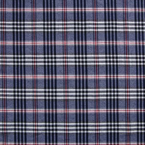 Хлопок плательно-рубашечный 049-12388 синий принтованный