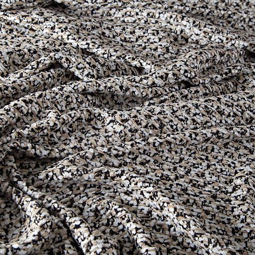 Твид 052-20214 бежево-черный