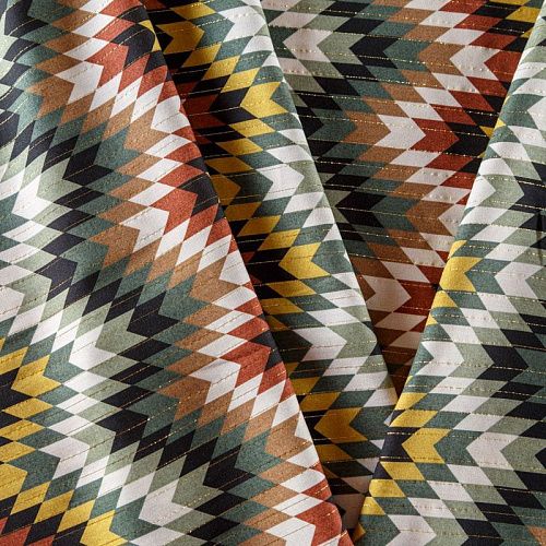 Вискоза с люрексом 009-08551 мультиколор