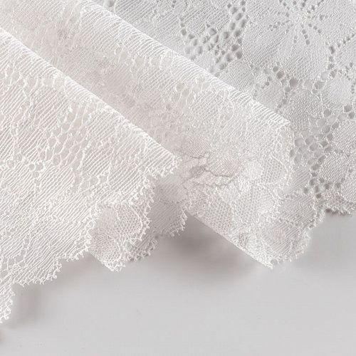 Кружево эластичное 130 мм Ф01-0270 белый