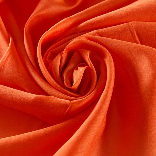 Шелк-батист 003-12126 оранжевый принтованный