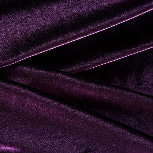 Бархат-лайкра 002-04101 пурпурный однотонный