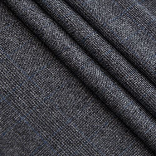 Ткань костюмная стрейч 025-17234 серый клетка