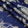 Хлопок 063-16358 сапфировый принтованный