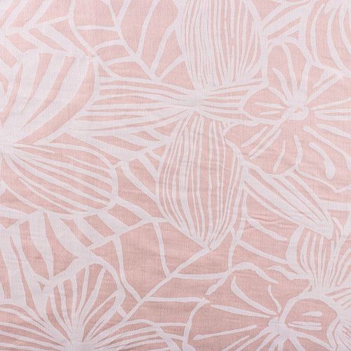 Шелк-батист 003-1027 пудровый принтованный