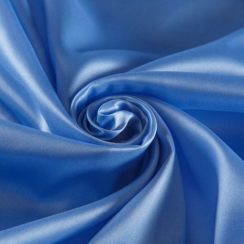 Ткань подкладочная стрейч 045-16909 небесно-голубой однотонный