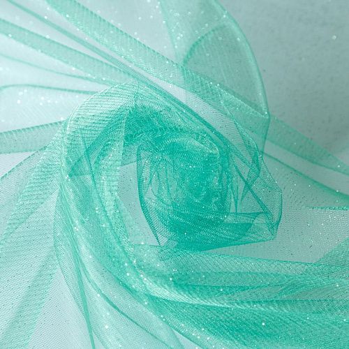 Фатин с напылением 058-09156 зеленый